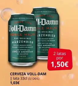 Supermercados MAS VOLL-DAM Cerveza oferta