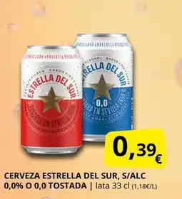Supermercados MAS Cerveza estrella del sur, s/alc 0,0% 0 0,0 tostada oferta