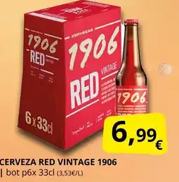 Supermercados MAS RED VINTAGE 1906 Cerveza oferta
