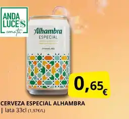 Supermercados MAS Cerveza especial alhambra oferta