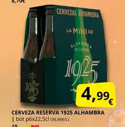 Supermercados MAS Cerveza reserva 1925 alhambra oferta