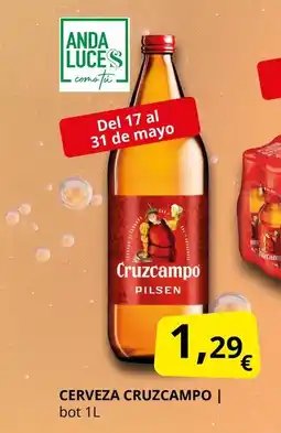 Supermercados MAS CRUZCAMPO Cerveza oferta