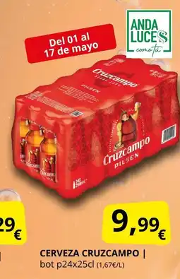 Supermercados MAS CRUZCAMPO Cerveza oferta