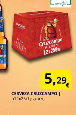 Supermercados MAS CRUZCAMPO Cerveza oferta