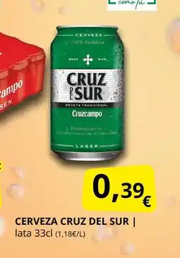 Supermercados MAS CRUZ DEL SUR Cerveza oferta