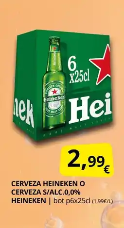 Supermercados MAS HEINEKEN Cerveza o cerveza s/alc.0,0% oferta