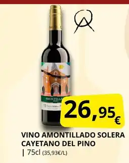 Supermercados MAS CAYETANO DEL PINO Vino amontillado solera oferta