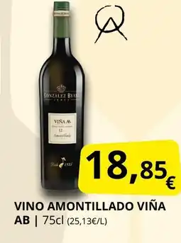 Supermercados MAS Vino amontillado viña ab oferta