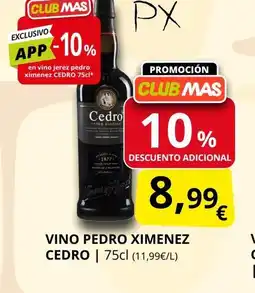Supermercados MAS Vino pedro ximenez cedro oferta