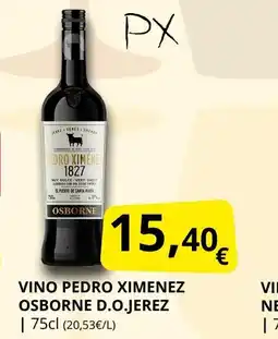 Supermercados MAS Vino pedro ximenez osborne d.o.jerez oferta