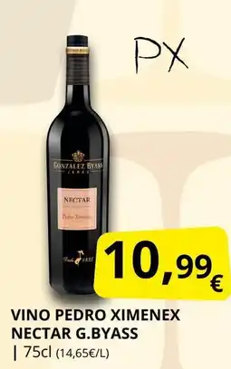 Supermercados MAS Vino pedro ximenex nectar g.byass oferta