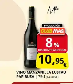 Supermercados MAS Vino manzanilla lustau papirusa oferta