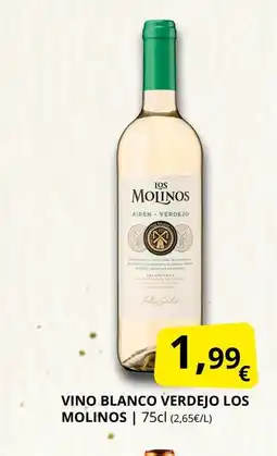 Supermercados MAS LOS MOLINOS Vino blanco verdejo oferta