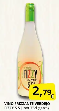 Supermercados MAS FIZZY 5.5 Vino frizzante verdejo oferta