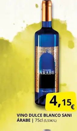 Supermercados MAS SANI ÁRABE Vino dulce blanco oferta