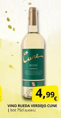 Supermercados MAS CUNE Vino rueda verdejo oferta