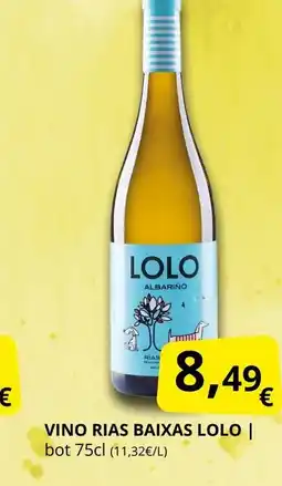 Supermercados MAS LOLO Vino rias baixas oferta