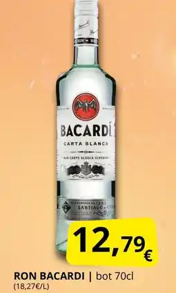 Supermercados MAS RON BACARDI oferta