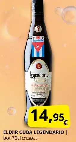 Supermercados MAS LEGENDARIO Elixir cuba oferta