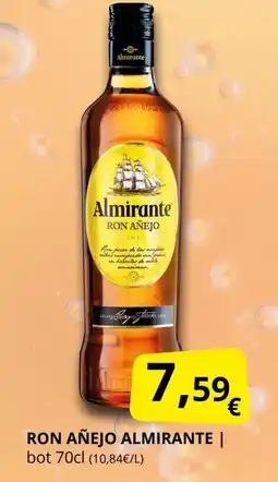 Supermercados MAS ALMIRANTE Ron añejo oferta