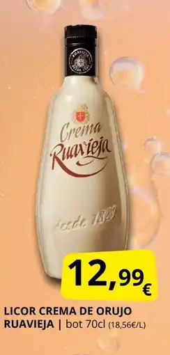 Supermercados MAS RUAVIEJA Licor crema de orujo oferta