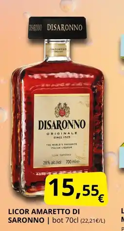 Supermercados MAS DISARONNO Licor amaretto oferta