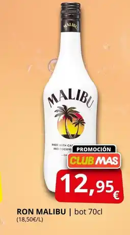 Supermercados MAS MALIBU Ron oferta