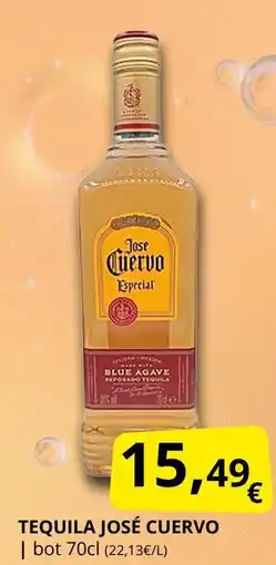 Supermercados MAS JOSÉ CUERVO Tequila oferta