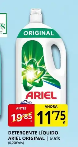 Supermercados MAS ARIEL Detergente líquido original oferta