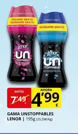 Supermercados MAS LENOR Gama unstoppables oferta