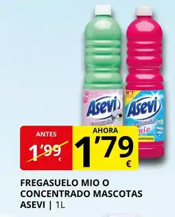 Supermercados MAS ASEVI Fregasuelo mio o concentrado mascotas oferta