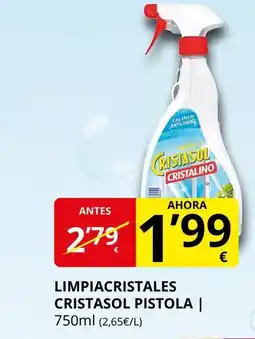 Supermercados MAS CRISTASOL Limpiacristales pistola oferta