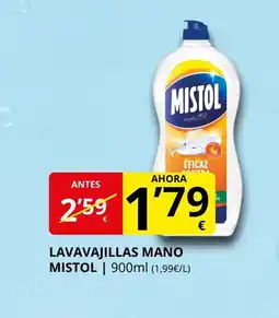 Supermercados MAS MISTOL Lavavajillas mano oferta