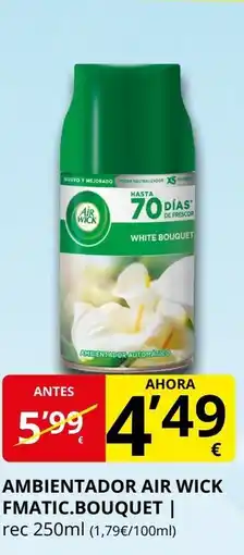 Supermercados MAS AIR WICK Ambientador fmatic.bouquet oferta