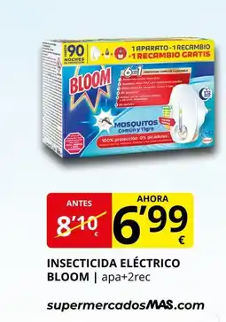 Supermercados MAS BLOOM Insecticida eléctrico oferta