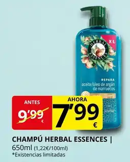 Supermercados MAS HERBAL ESSENCES Champú oferta