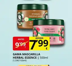Supermercados MAS HERBAL ESSENCES Gama mascarilla oferta