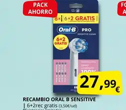 Supermercados MAS ORAL B Recambio sensitive oferta