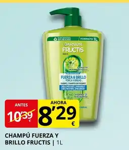 Supermercados MAS FRUCTIS Champú fuerza y brillo oferta