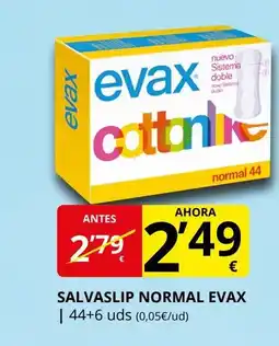 Supermercados MAS EVAX Salvaslip normal oferta