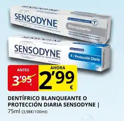 Supermercados MAS SENSODYNE Dentífrico blanqueante o protección diaria oferta