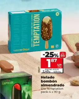 Dia DIA TEMPTATION Helado bombón almendrado oferta