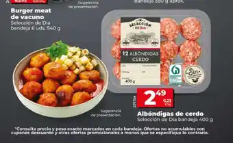 Dia SELECCIÓN DE DIA Albóndigas de cerdo oferta