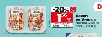 Dia DIA NUESTRA ALACENA Bacon en tiras oferta