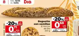 Dia EL MOLINO DE DIA Baguette con semillas oferta