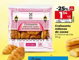 Dia EL MOLINO DE DIA Croissants rellenos de cacaoo oferta