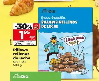 Dia GRAN DIA Pillows rellenos de leche oferta