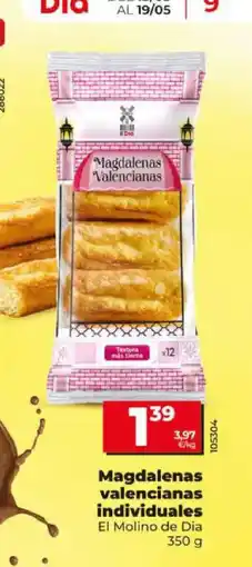 Dia EL MOLINO DE DIA Magdalenas valencianas individuales oferta