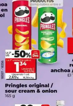 Dia PRINGLES original / sour cream & onion oferta