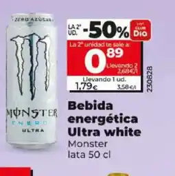 Dia MONSTER Bebida energética Ultra white oferta